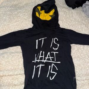 Nununu Black and Yellow Striped Hoodie
